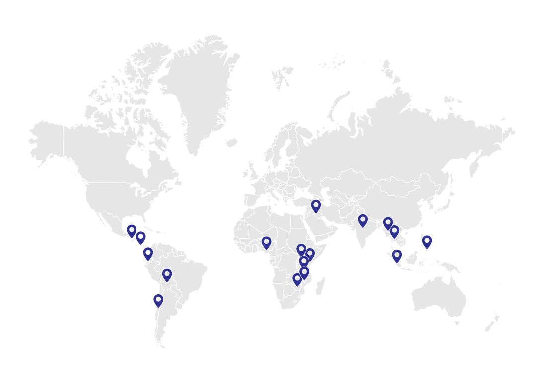 Global presence map